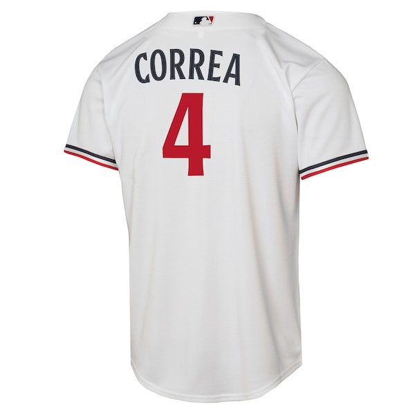 Carlos Correa Minnesota Twins Nike Youth Home Replica Player Jersey - White - Image 3