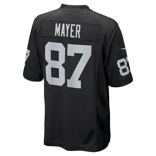 Michael Mayer Las Vegas Raiders Nike 2023 NFL Draft Pick Game Jersey - Black - Image 4