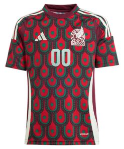 Alternative view of Mexico National Team adidas Youth 2024 Home Replica Custom Jersey - Green