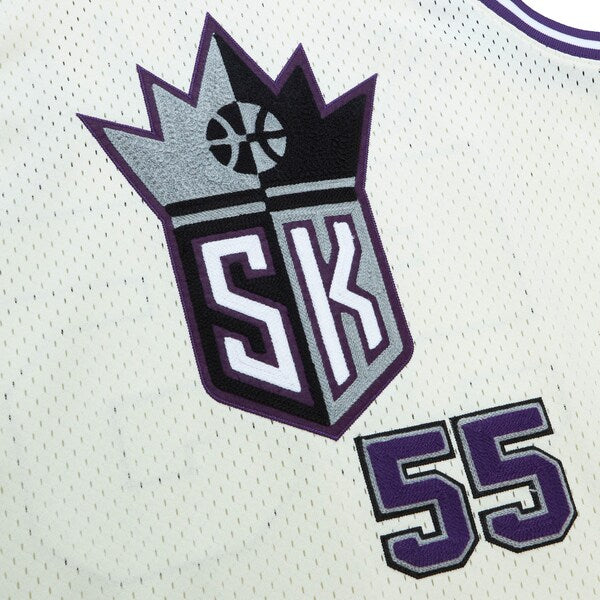 Jason Williams Sacramento Kings Chainstitch Swingman Jersey - Cream - Image 5