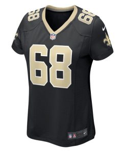 Alternative view of Josh Andrews New Orleans Saints Nike Women's Game Player Jersey - Black