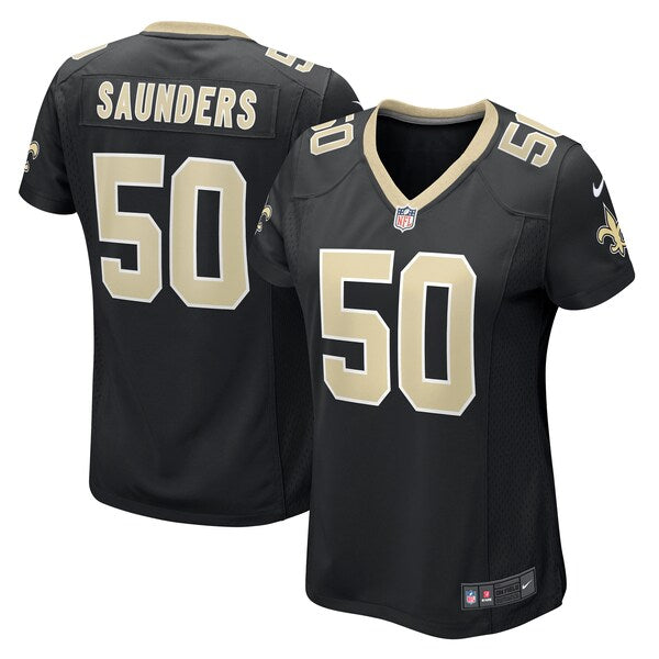 Khalen Saunders New Orleans Saints Nike Women's Game Jersey - Black - Image 3
