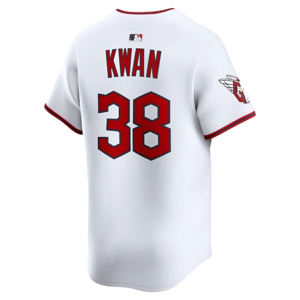 Steven Kwan Cleveland Guardians Nike Home Limited Player Jersey - White - Image 3