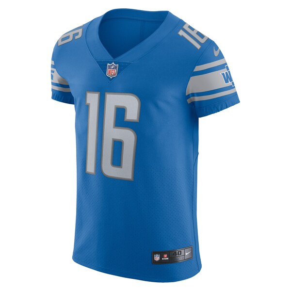 Jared Goff Detroit Lions Nike Vapor Elite Player Jersey - Blue - Image 2