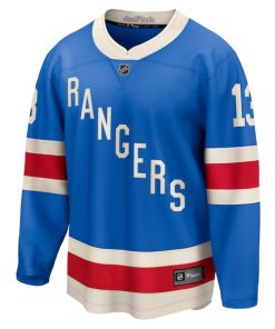 Alternative view of Alexis Lafreniere New York Rangers  Centennial Breakaway Jersey - Blue