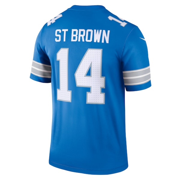 Amon-Ra St. Brown Detroit Lions Nike Legend Jersey - Blue - Image 4
