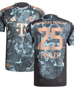 Thomas M¨¹ller Bayern Munich adidas 2024/25 Away Authentic Player Jersey - Black