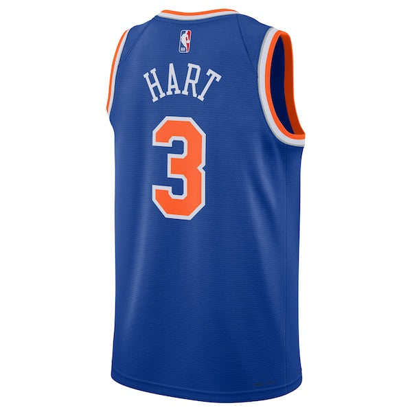 Josh Hart New York Knicks Nike Unisex Swingman Player Jersey - Icon Edition - Blue - Image 3
