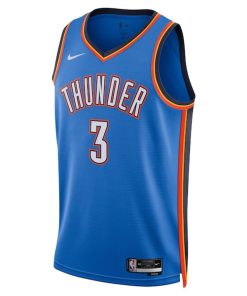 Alternative view of Josh Giddey Oklahoma City Thunder Nike Unisex Swingman Jersey - Icon Edition - Blue