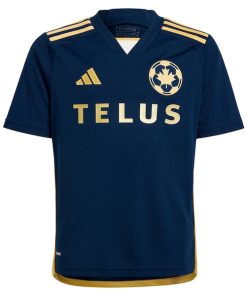 Alternative view of Vancouver Whitecaps FC adidas Youth 2024 The 50 Replica Jersey - Navy