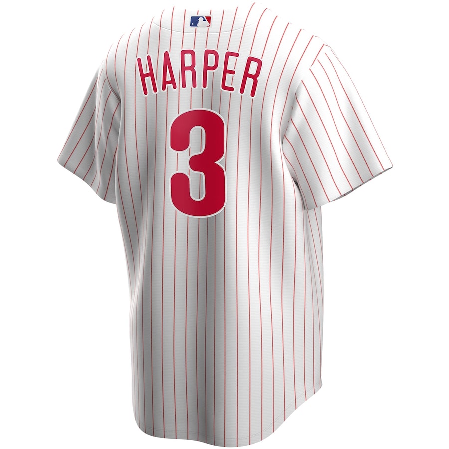 Bryce Harper Philadelphia Phillies Nike Youth Alternate Replica Player Jersey - White - Image 3
