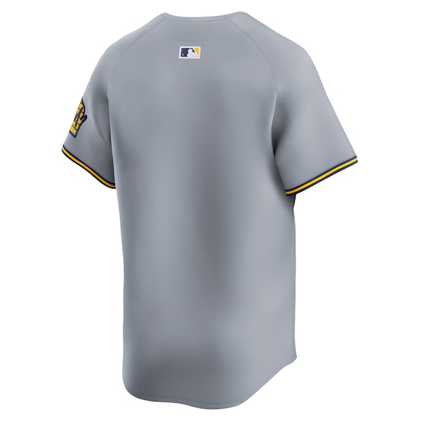 Milwaukee Brewers Nike Away Limited Jersey - Gray - Image 3