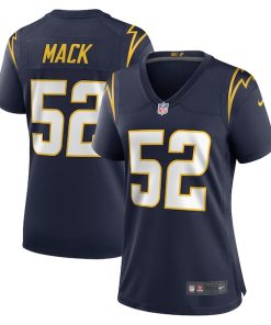 Alternative view of Khalil Mack Los Angeles Chargers Nike Women's Alternate Game Jersey - Navy/Royal