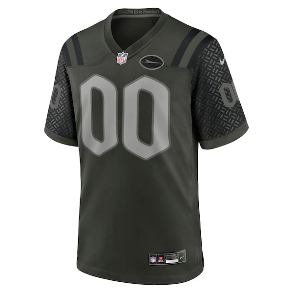 New York Jets Nike 2025 Rivalries Collection Custom Game Jersey - Gotham Green - Image 2