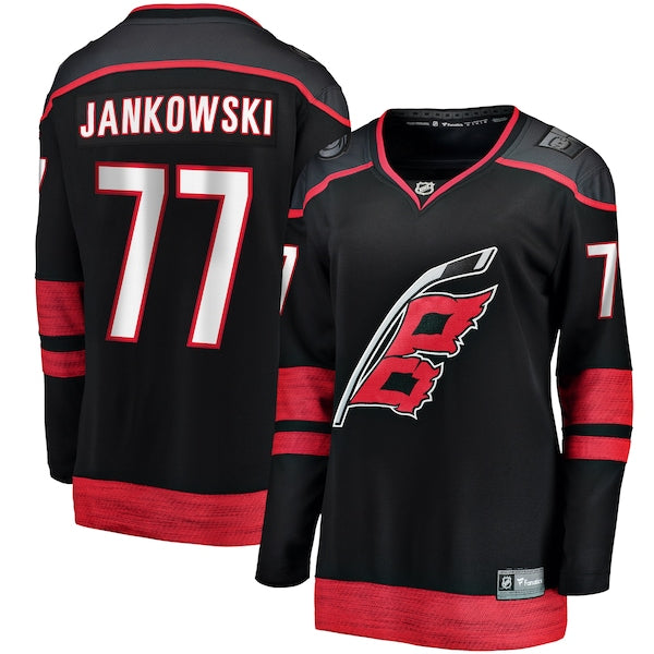 Mark Jankowski Carolina Hurricanes Women's Home Breakaway Player Jersey - Black