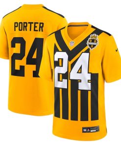 Joey Porter Jr. Pittsburgh Steelers Nike Youth Alternate 1933 Throwback Game Jersey - Gold