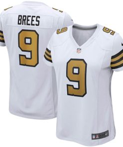 Alternative view of Drew Brees New Orleans Saints Nike Women's Alternate Game Jersey - White/Black