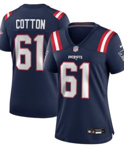 Lester Cotton Sr. New England Patriots Nike Women's Team Game Jersey -  Navy