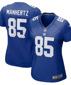 Alternative view of Chris Manhertz New York Giants Nike Women's  Game Jersey -  Royal
