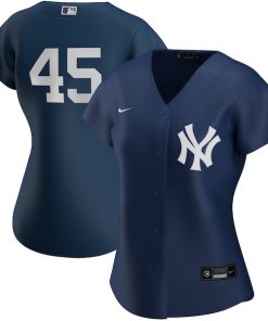 Gerrit Cole New York Yankees Nike Women's Alternate Replica Player Jersey - Navy/White