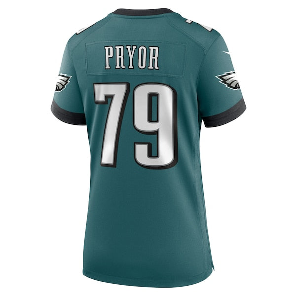 Matt Pryor Philadelphia Eagles Nike Women's Team Game Jersey - Midnight Green - Image 4