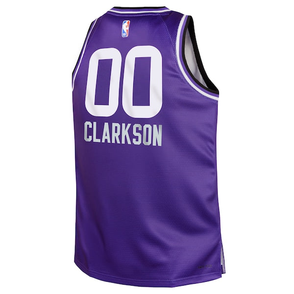 Jordan Clarkson Utah Jazz Nike Youth Swingman Replica Jersey - City Edition - Purple - Image 3