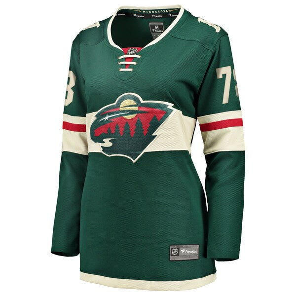 Nico Sturm Minnesota Wild Women's Home Breakaway Jersey - Green - Image 2