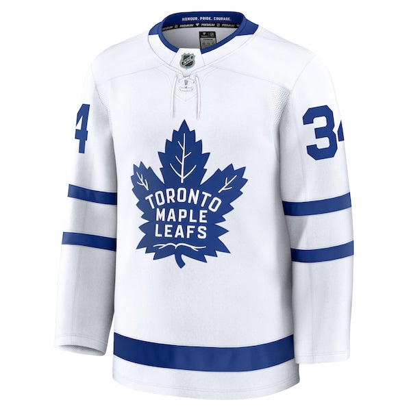 Auston Matthews Toronto Maple Leafs Away Premium Jersey - White - Image 3