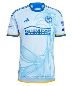 Alternative view of Atlanta United FC adidas 2024 The Resurgens Kit Authentic Jersey - Light Blue