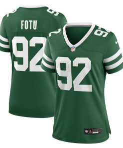 Leki Fotu New York Jets Nike Women's Team Game Jersey - Legacy Green