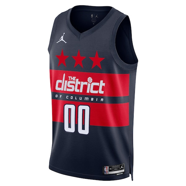 Washington Wizards Jordan Brand Unisex 2024/25 Custom Swingman Jersey - Statement Edition - Navy - Image 2