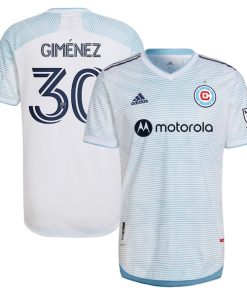 Gaston Gimenez Chicago Fire adidas 2022 Lakefront Kit Authentic Player Jersey - White