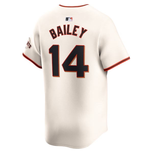 Patrick Bailey San Francisco Giants Nike Home Limited Player Jersey - Cream - Image 3