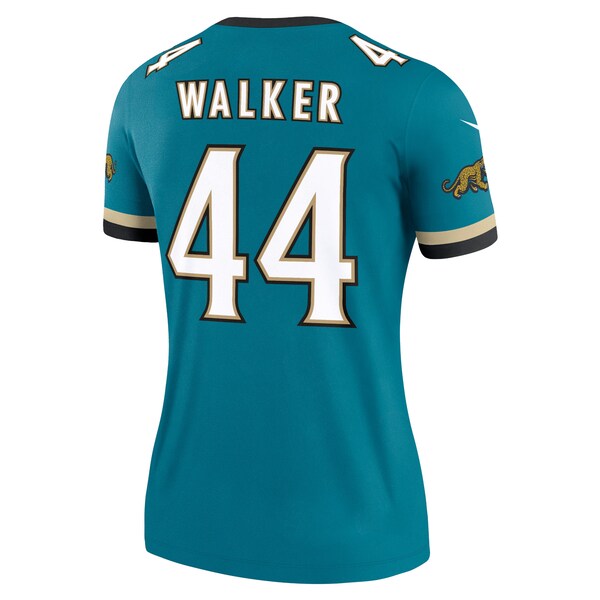 Travon Walker Jacksonville Jaguars Nike Women's Prowler Throwback Legend Jersey - Teal - Image 3