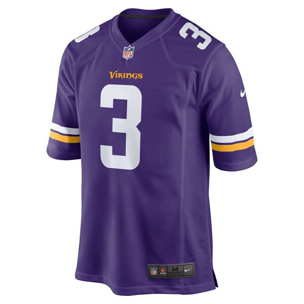 Jordan Addison Minnesota Vikings Nike 2023 NFL Draft First Round Pick Game Jersey - Purple - Image 3