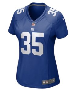 Alternative view of Jashaun Corbin New York Giants Nike Women's Team Game Jersey -  Royal