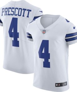Alternative view of Dak Prescott Dallas Cowboys Nike Vapor Elite Player Jersey - White/Navy