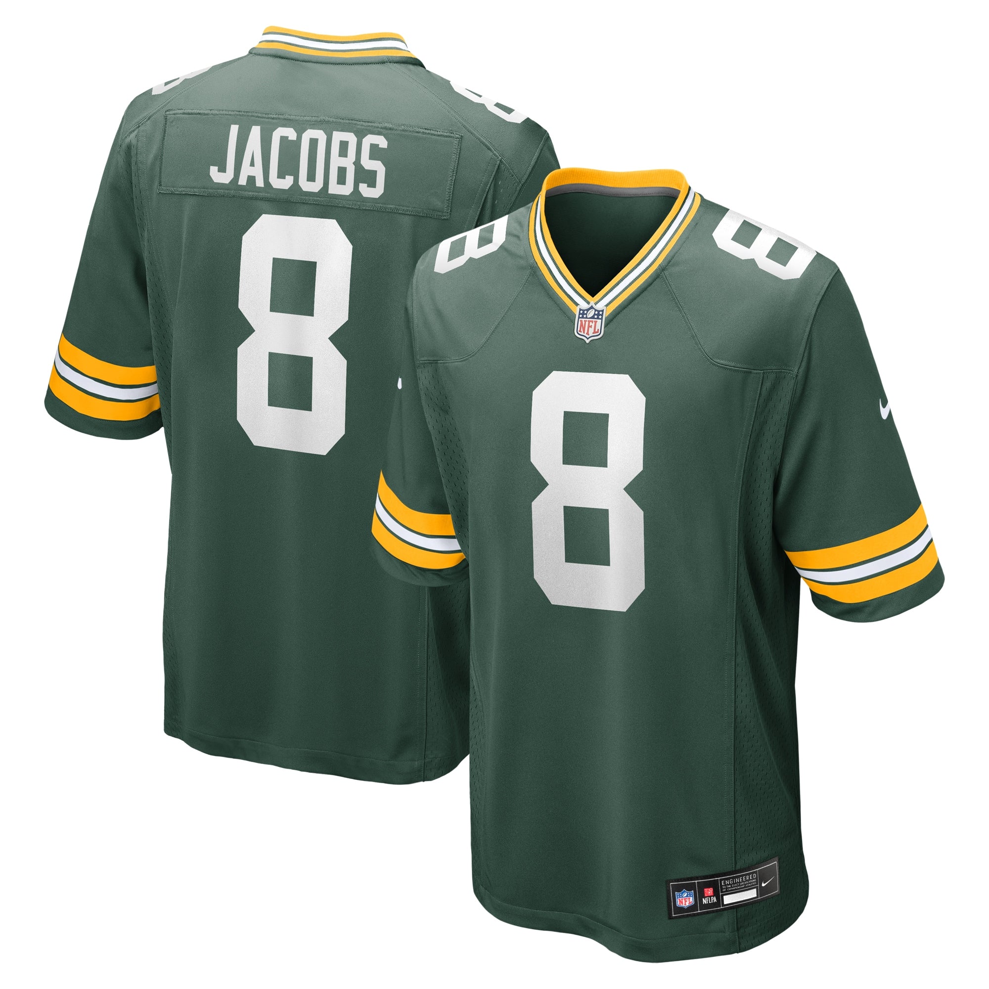 Josh Jacobs Green Bay Packers Nike The 1923 Classic Game Jersey - Navy/Green - Image 6