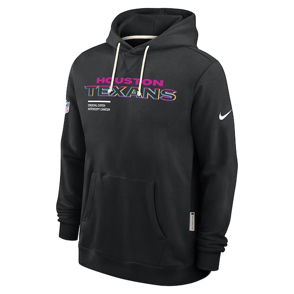 Houston Texans Nike 2025 NFL Crucial Catch Sideline Standard Issue Dri-FIT Hoodie - Black - Image 2