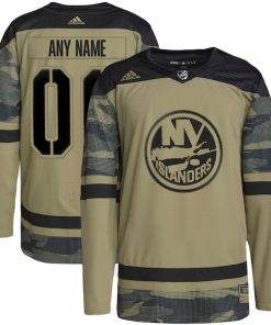 New York Islanders adidas Military Appreciation Team Authentic Custom Practice Jersey - Camo