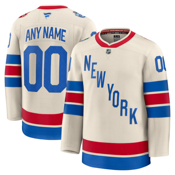 New York Rangers 2026 NHL Winter Classic Premium Custom Jersey - Beige