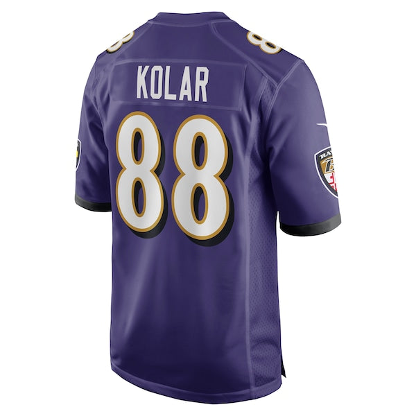 Charlie Kolar Baltimore Ravens Nike Player Game Jersey - Purple - Image 3