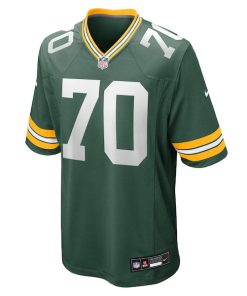 Alternative view of Darian Kinnard Green Bay Packers Nike Team Game Jersey -  Green