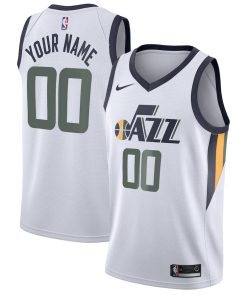Utah Jazz Nike Swingman Custom Jersey - Association Edition - White