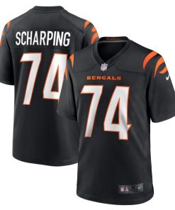 Max Scharping Cincinnati Bengals Nike Game Player Jersey - Black