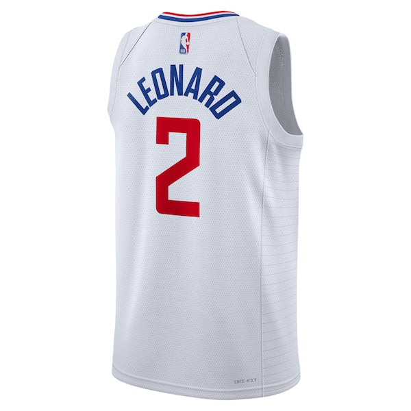 Kawhi Leonard LA Clippers Nike Unisex Swingman Jersey - Association Edition - White/Royal - Image 4