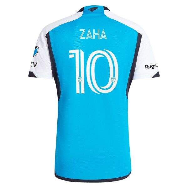 Wilfried Zaha Charlotte FC adidas 2024 The Carolina Kit: Explore Authentic Player Jersey - Blue - Image 3