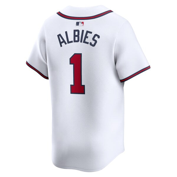 Ozzie Albies Atlanta Braves Nike Home Limited Player Jersey - White/Gray - Image 7