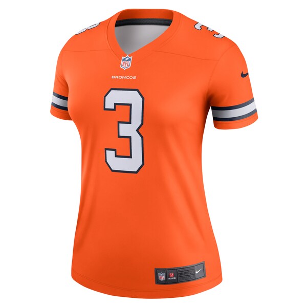 Russell Wilson Denver Broncos Nike Women's Team Alternate Legend Jersey - Orange - Image 2