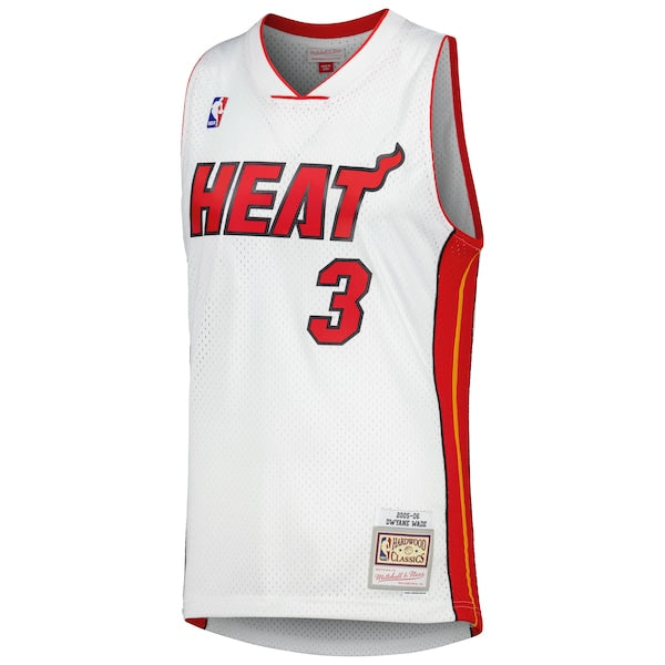 Dwyane Wade Miami Heat 2001/02 Hardwood Classics Swingman Jersey - White - Image 2